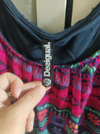 Vestido Desigual Talla XL Multicolor