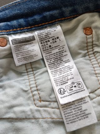 Levi's 501 Shorts Vaqueros Azules
