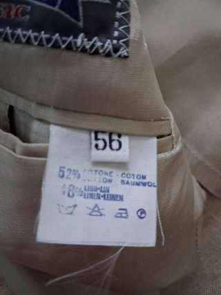 Giacca Cotone e Lino Tg. 56