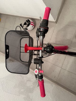 Bicicleta infantil BTWIN rosa y negra