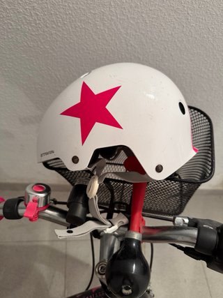 Bicicleta infantil BTWIN rosa y negra