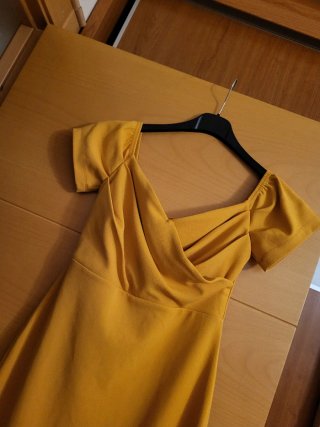 Vestido Topshop amarillo