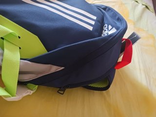 Mochila Adidas Azul y Verde Nueva
