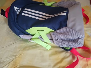 Mochila Adidas Azul y Verde Nueva