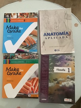 Libros Bachillerato Inglés, Filosofía y Anatomía