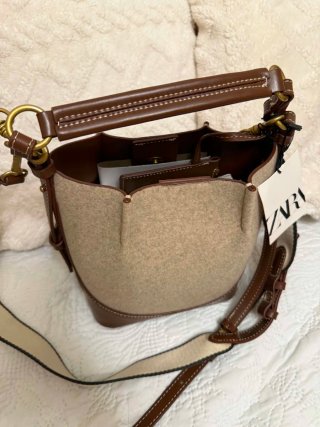 Bolso Zara Beige y Marrón