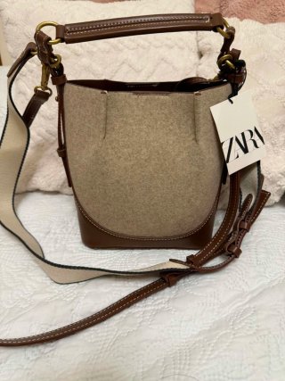Bolso Zara Beige y Marrón