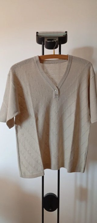 Camicetta donna vintage beige