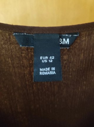 Blusa marrón cruzada talla M