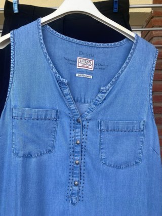 Vestido tejano ligero M