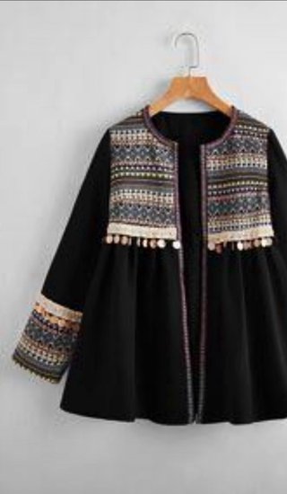 Chaqueta bordada tradicional
