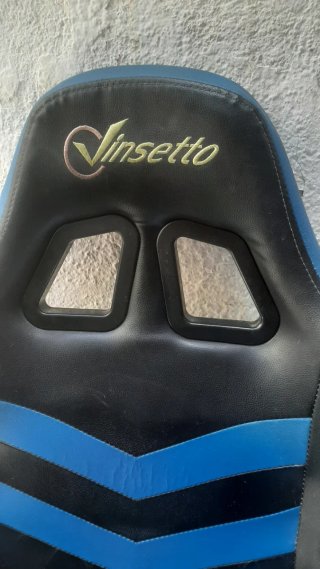 Silla Gamer Vinsetto Negra y Azul