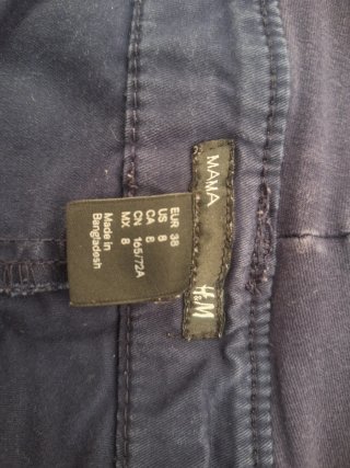 Pantalón corto premamá azul T.38