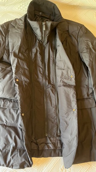 Chaqueta acolchada negra hombre