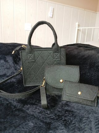Combo Carteras Mini Negro y Beige