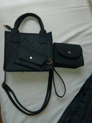 Combo Carteras Mini Negro y Beige