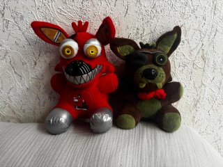 Peluche Foxy Phantom y Nightmare Foxy