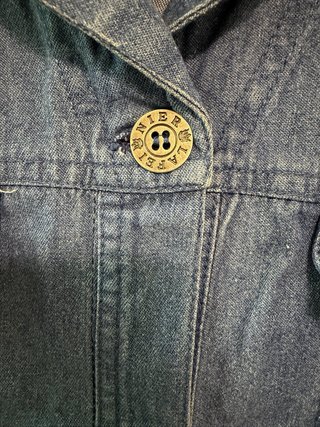 Vestito lungo in jeans con fantasia a scacchi