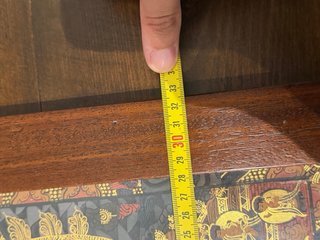 Tibetano Mandala Dipinto a Mano Cornice in Legno