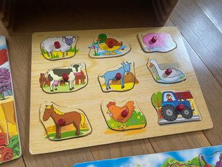 Pack 7 Puzzles Madera Bebé Temática