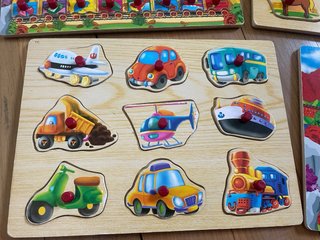 Pack 7 Puzzles Madera Bebé Temática