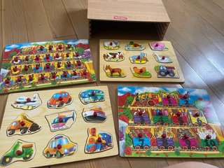 Pack 7 Puzzles Madera Bebé Temática
