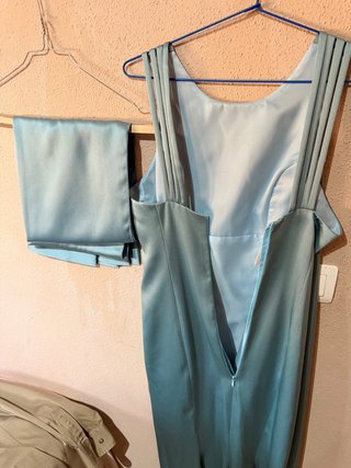 Vestido elegante turquesa talla 44