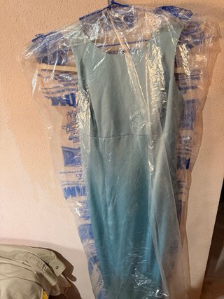 Vestido elegante turquesa talla 44
