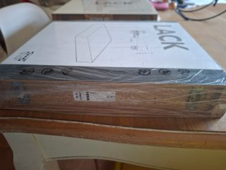 2 estantes pared LACK IKEA blanco