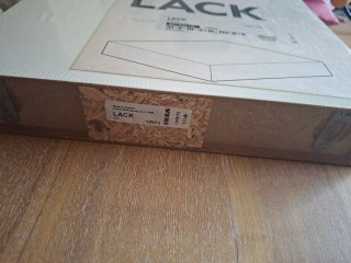 2 estantes pared LACK IKEA blanco