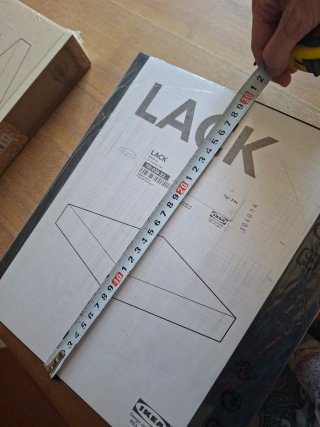 2 estantes pared LACK IKEA blanco