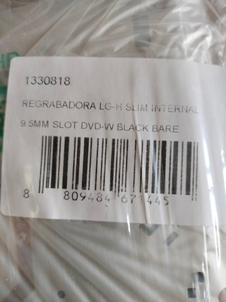 REGRABADORA LG-H SLIM INTERNAL GS40N