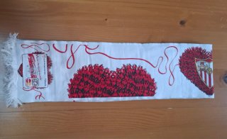 Bufanda Sevilla FC Corazón Rojo y Blanco