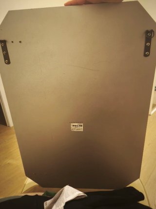 Espejo Zara Home Octogonal Plata 71x50