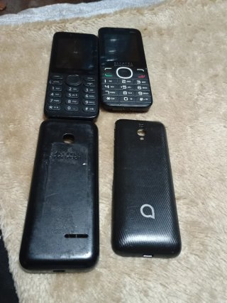 Lote 2 Teléfonos Móviles Alcatel Negros