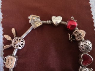 Pulsera Pandora Original Plata y Verde