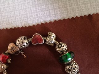 Pulsera Pandora Original Plata y Verde