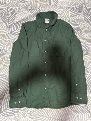 Camisa Zara Verde Talla S