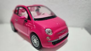Coche Barbie Fiat Rosa
