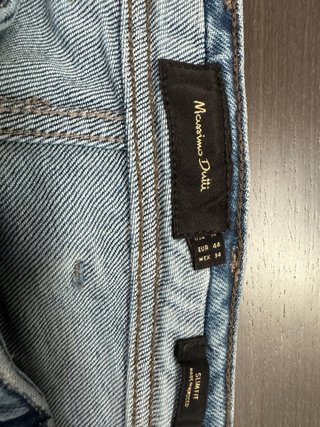 Pantalones vaqueros Massimo Dutti azules