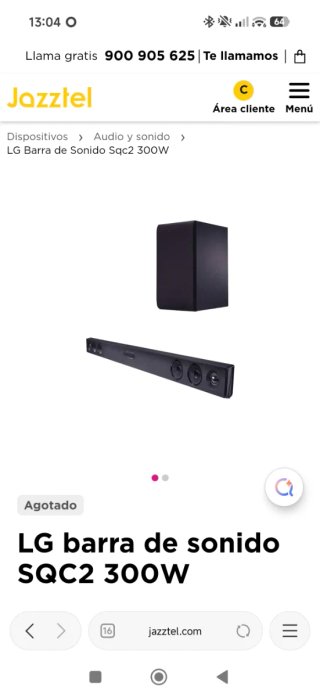 LG Barra de Sonido SQC2 300W
