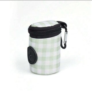 Dispensador Bolsas Perro Cuadros Lila