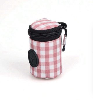Dispensador Bolsas Perro Cuadros Lila