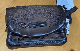 Bolso Kimmidoll Marrón con tonos dorados