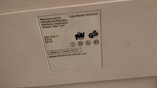 Monitor IBM 8503-002 CRT Monocromo