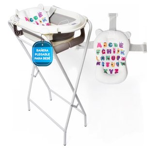 Bañera Plegable Bebé con Cojín
