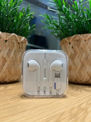 Auriculares iPhone Lightning con cable micrófono