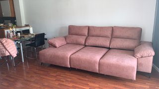 Sofá Chaise Longue 298cm tela anti manchas