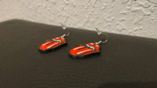 Pendientes The Rolling Stones Impresión 3D