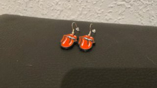 Pendientes The Rolling Stones Impresión 3D